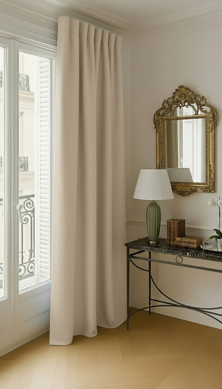 Rideaux acoustiques sur-mesure – 3-en-1