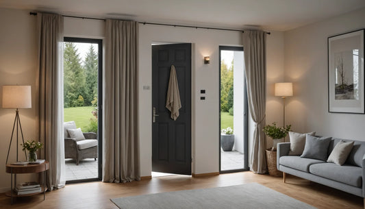 Thermal curtain: a simple method for front door installation