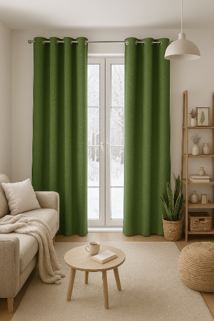Our living room soundproof curtain